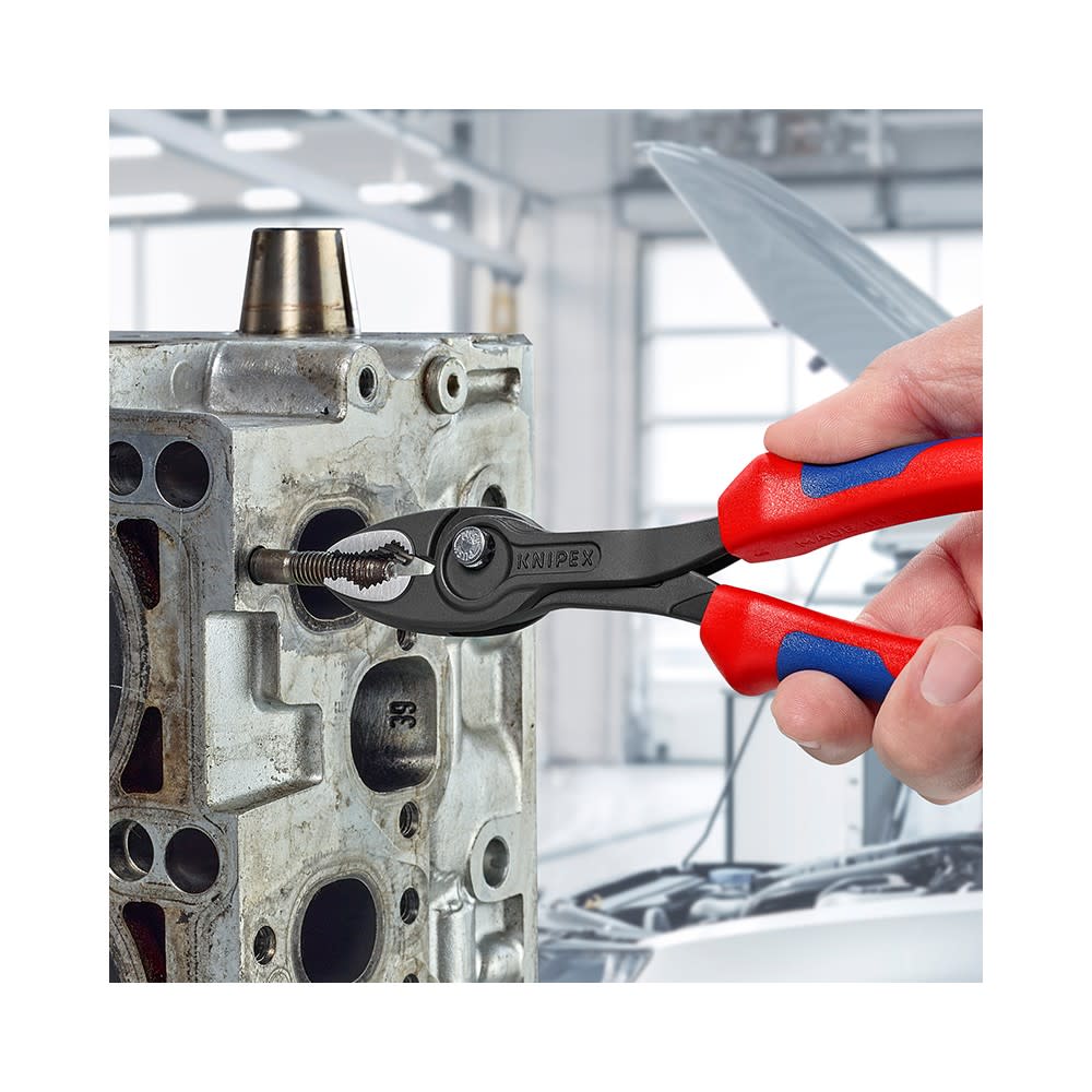 Knipex 8 In. TwinGrip Slip Joint Pliers with Comfort Grip Handle - Ascmtools