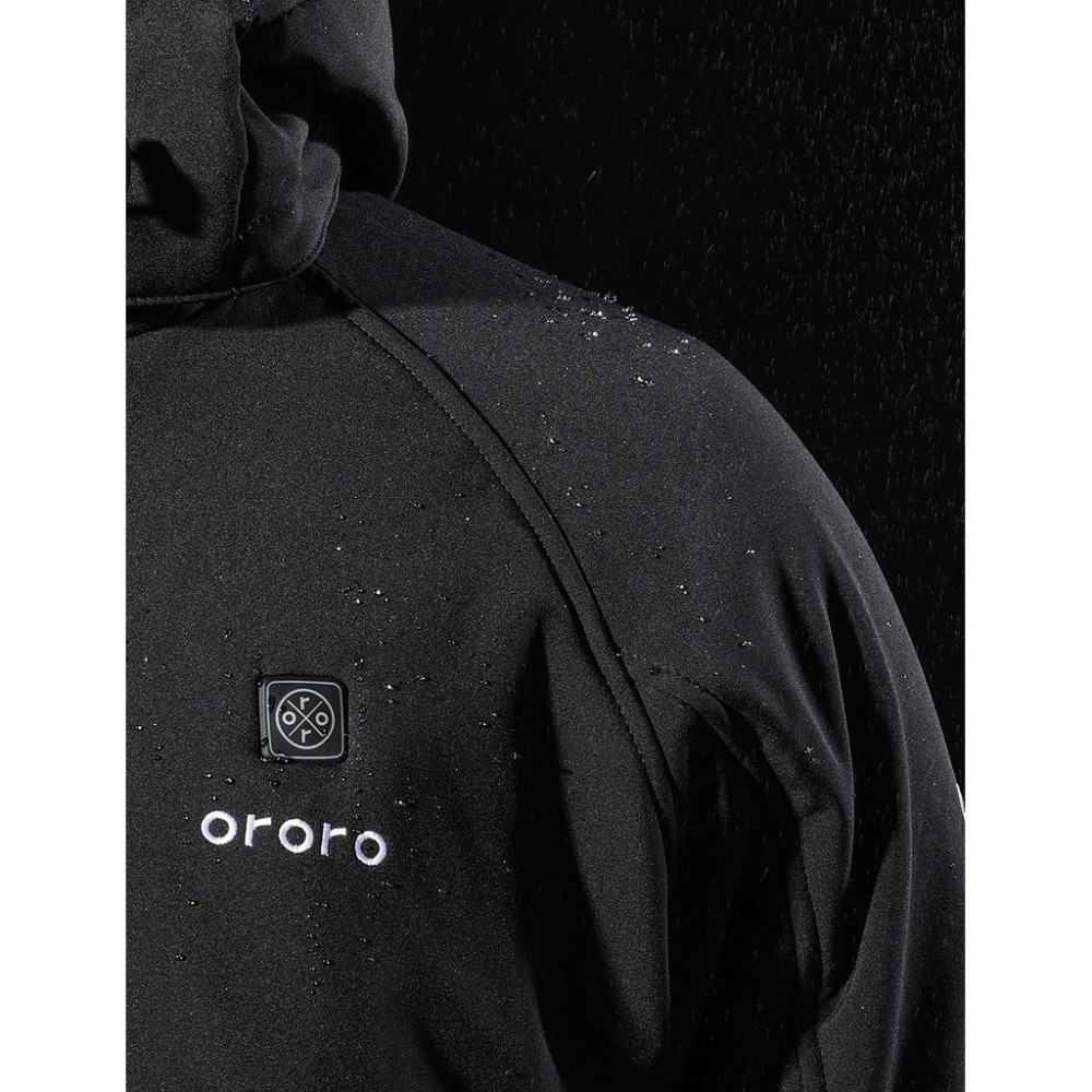 ORORO Mens Black & Blue Classic Heated Jacket Kit Small - Ascmtools