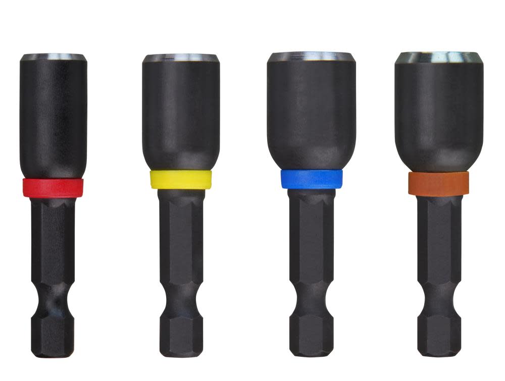 Milwaukee SHOCKWAVE Impact Duty 1-7/8″ Magnetic Nut Driver Set 4PC - Ascmtools