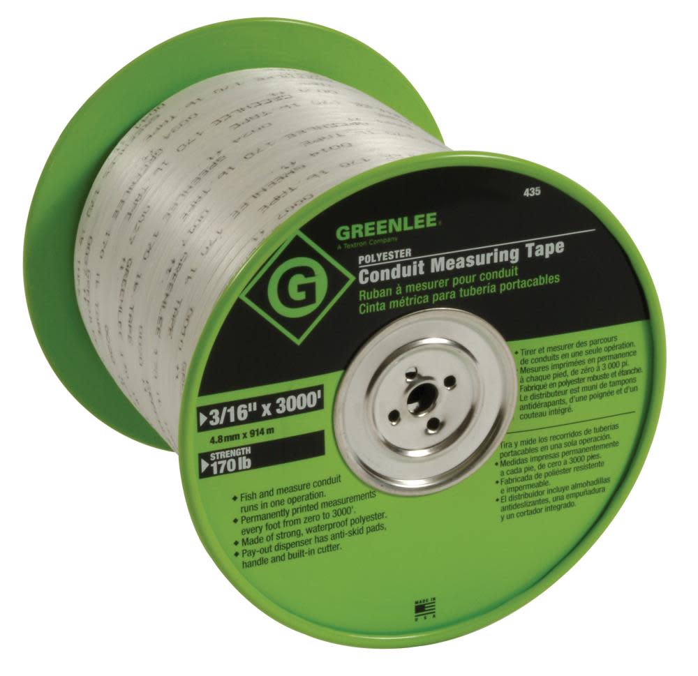 Greenlee Conduit Fish and Measuring Tape - Ascmtools