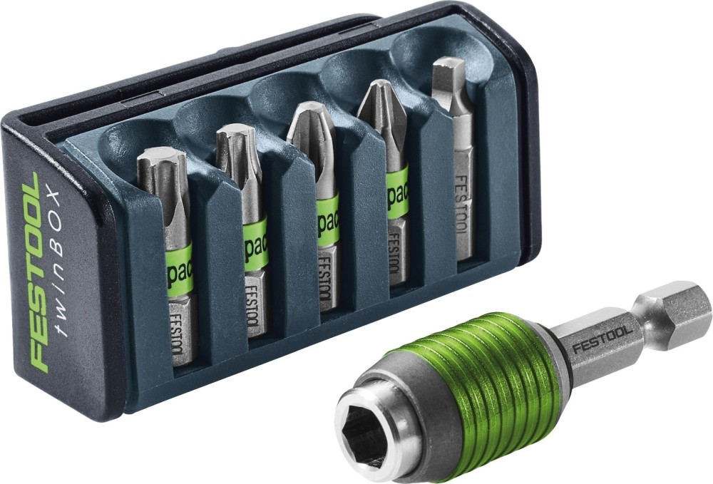 Festool 5 Piece Impact Bit Cassette with Lockable Bit Holder - Ascmtools