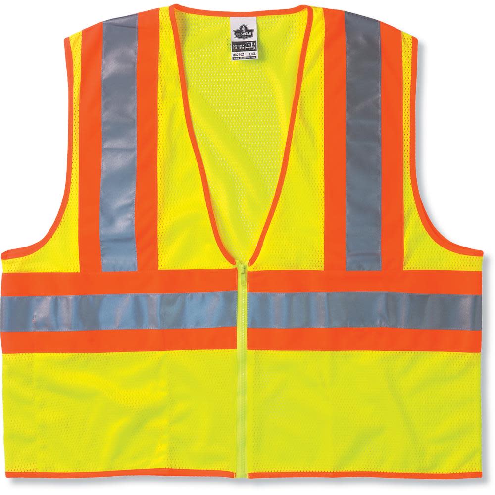 Ergodyne GloWear 8229Z Two-Tone Class 2 Hi-Vis Economy Vest – S/M - Ascmtools