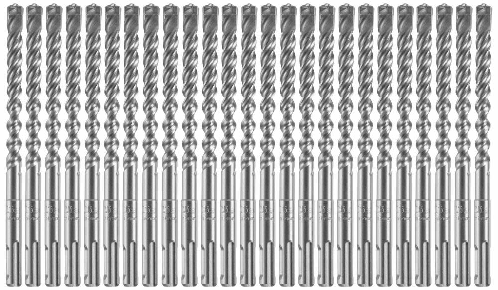Bosch 25 pc. 3/8 In. x 4 In. x 6 In. SDS-plus Bulldog Xtreme Carbide Rotary Hammer Drill Bits - Ascmtools