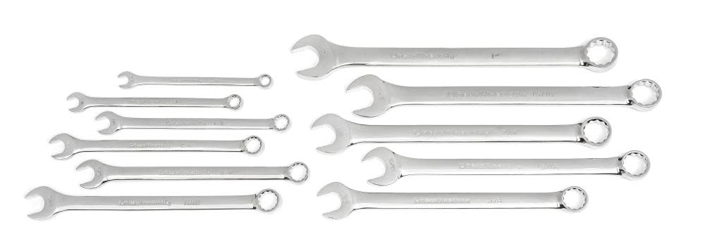 GEARWRENCH 11 Pc. 12 Point Long Pattern Combination Wrench Set SAE - Ascmtools