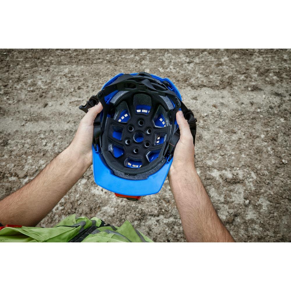 Milwaukee Gray Front Brim Vented Helmet with BOLT – Type 2 Class C - Ascmtools