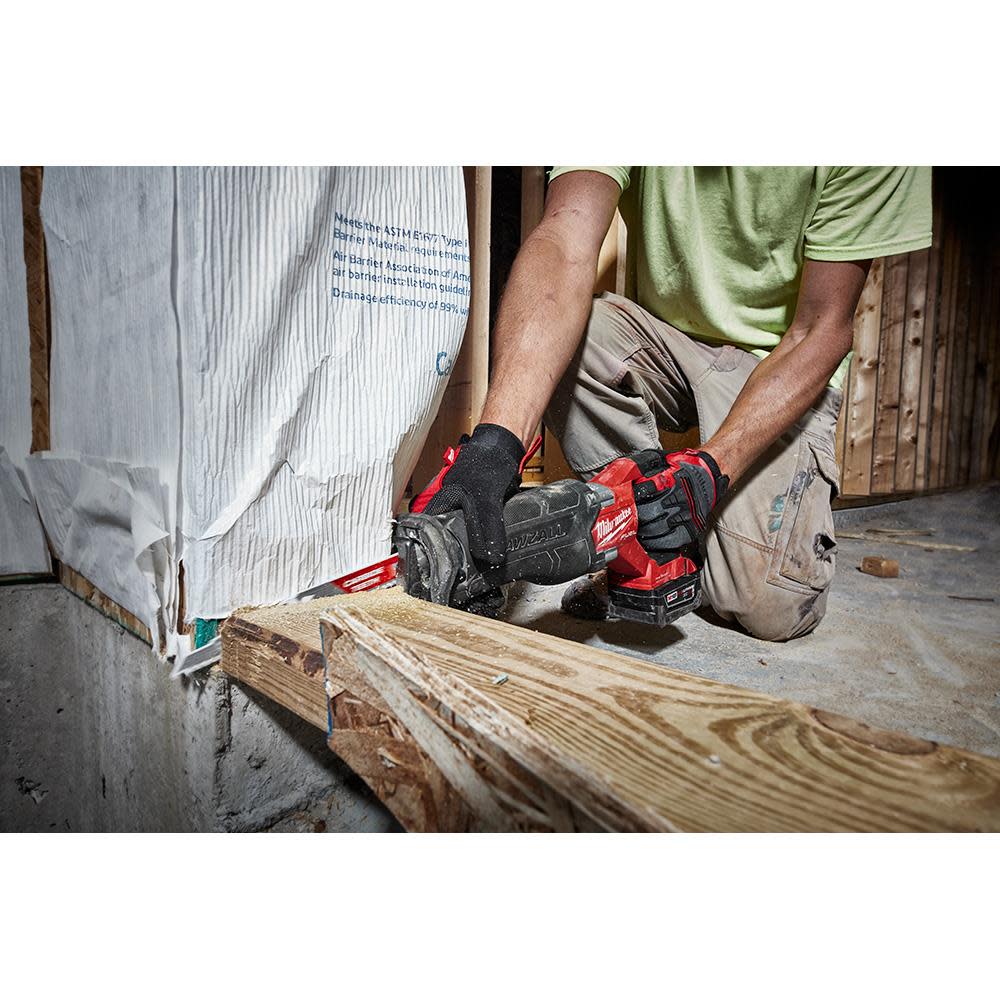 Milwaukee M18 FUEL SAWZALL Reciprocating Saw with ONE-KEY – 2 Battery XC5.0 Kit - Ascmtools