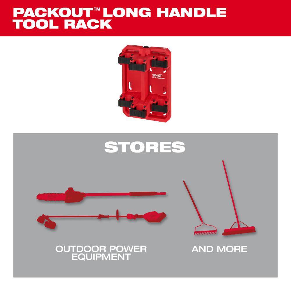 Milwaukee PACKOUT Long Handle Tool Rack - Ascmtools