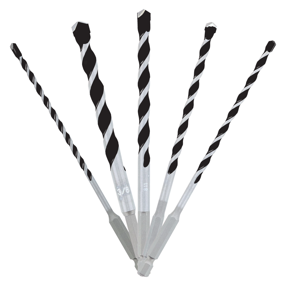 Diablo Tools 5 pc Multi-Material Carbide-Tip Hammer Drill Bit Set - Ascmtools
