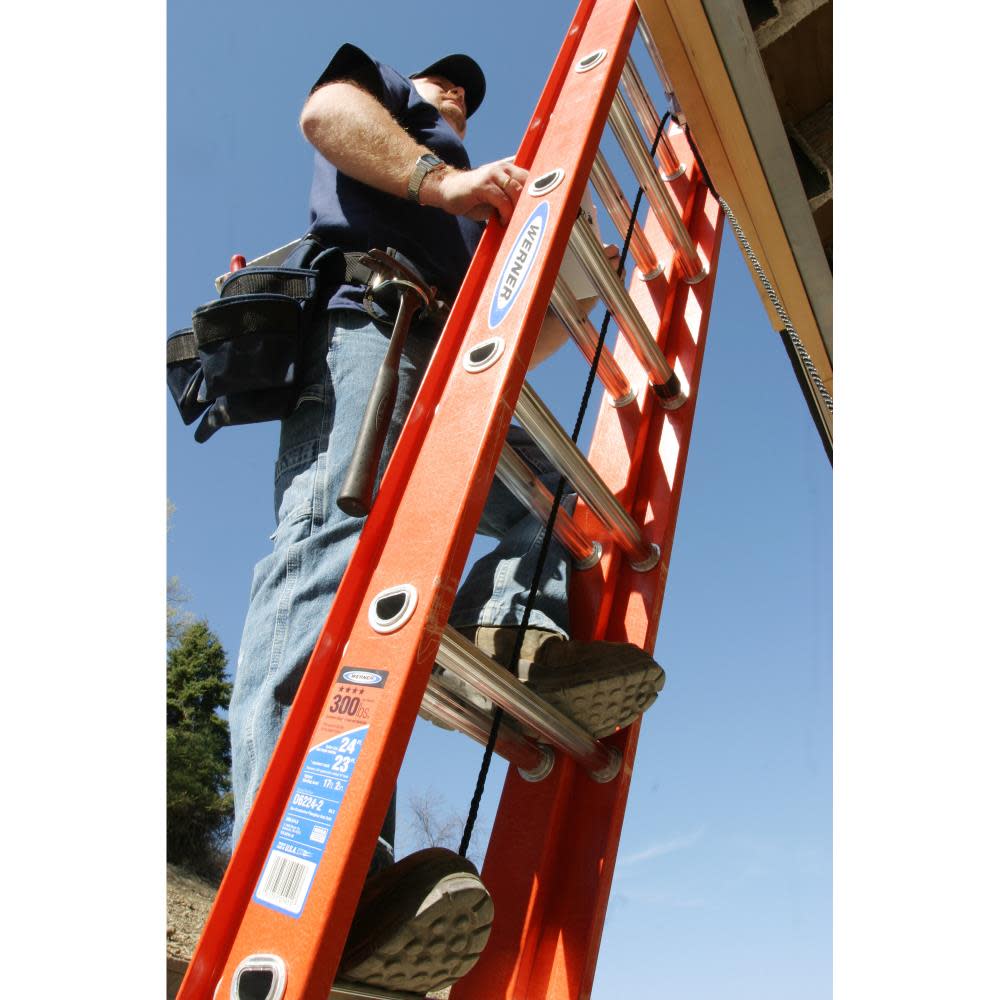 Werner 28 Ft. Type IA Fiberglass Extension Ladder - Ascmtools