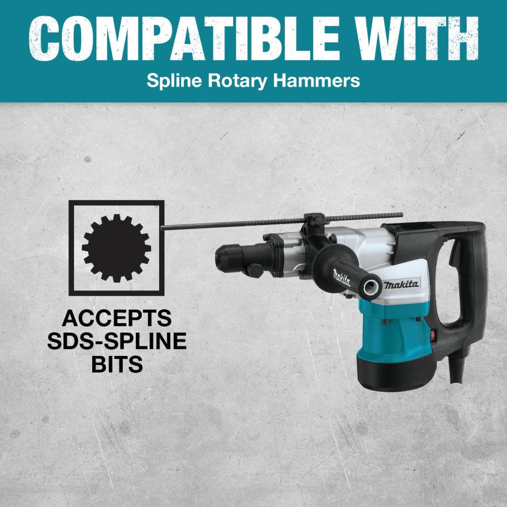 Makita 5/8″ x 16″ Spline Bit 6-Cutter - Ascmtools