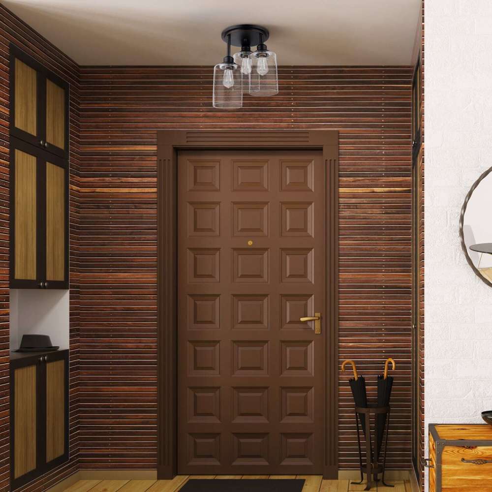 Globe Electric Annecy Ceiling Light Oil Rubbed Bronze 60W E26 - Ascmtools