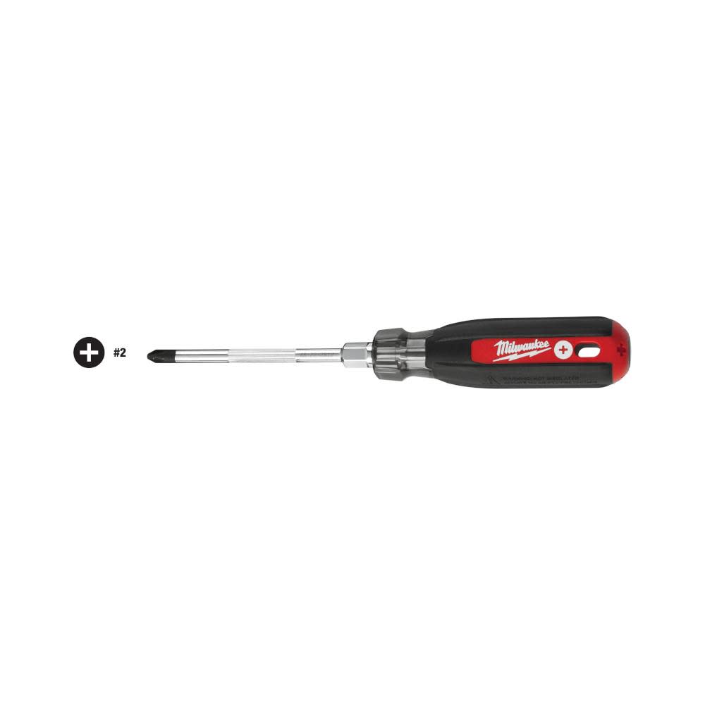 Milwaukee #2 Phillips – 4 in. Cushion Grip Screwdriver - Ascmtools