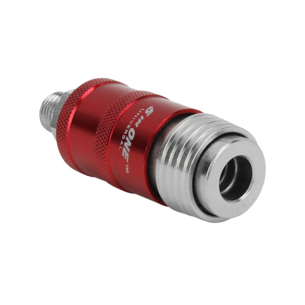 Milton 5 In ONE S-1751 Universal Safety Exhaust Quick-Connect Industrial Coupler 1/4″ MNPT - Ascmtools