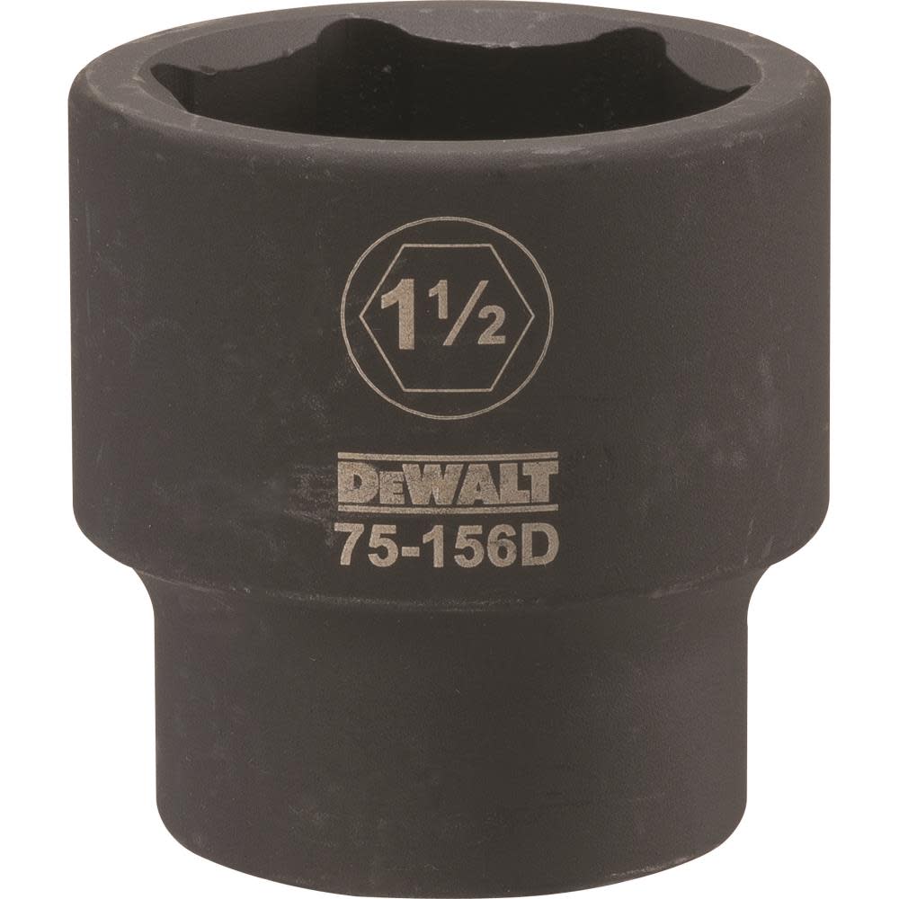 DEWALT 3/4 Drive X 1-1/2 6PT Standard Impact Socket - Ascmtools