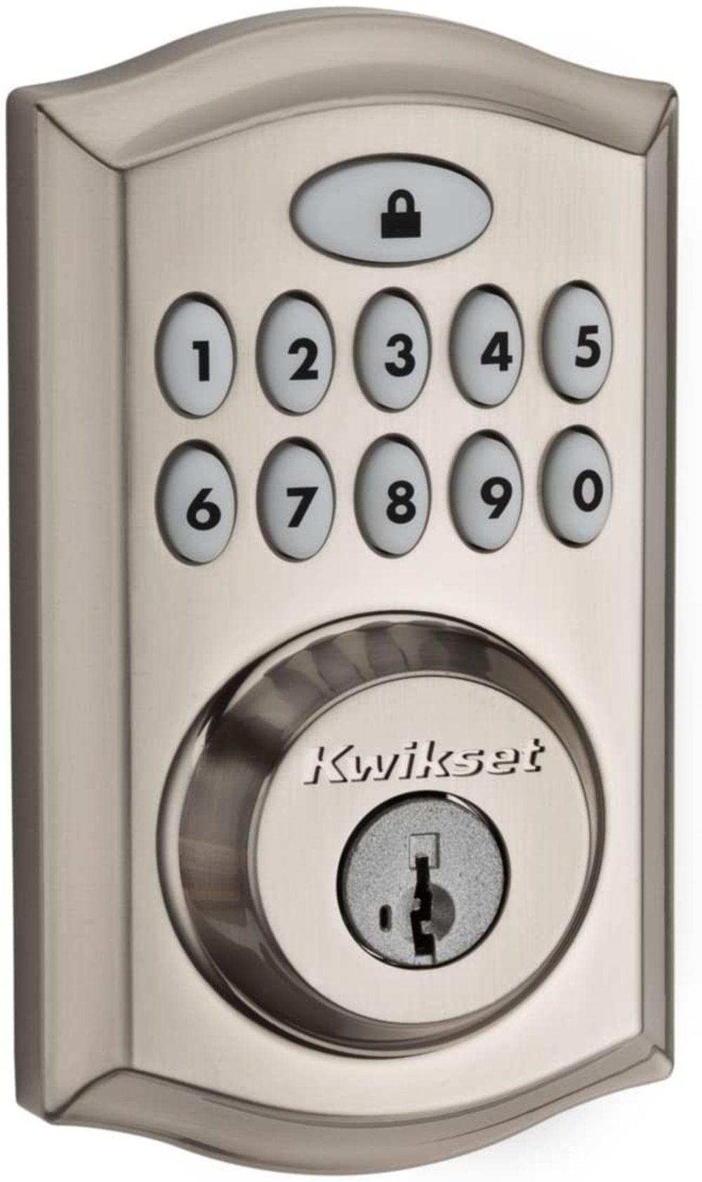 Kwikset Satin Nickel 913 Smartcode Traditional Electronic Deadbolt - Ascmtools