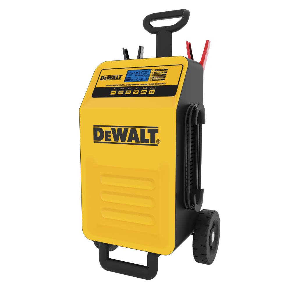DEWALT Battery Charger Rolling Maintainer With Engine Start - Ascmtools