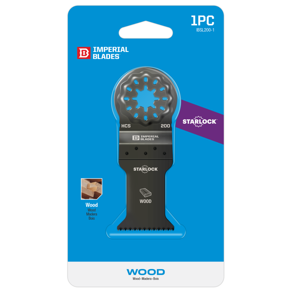 Imperial Blades IBSL200-1 Starlock 1-3/8″ Standard Wood Blade 1PC - Ascmtools