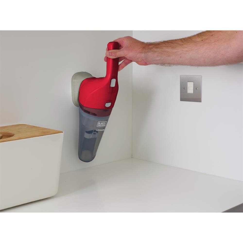 Black and Decker Lithium Hand Vacuum Chili Red - Ascmtools