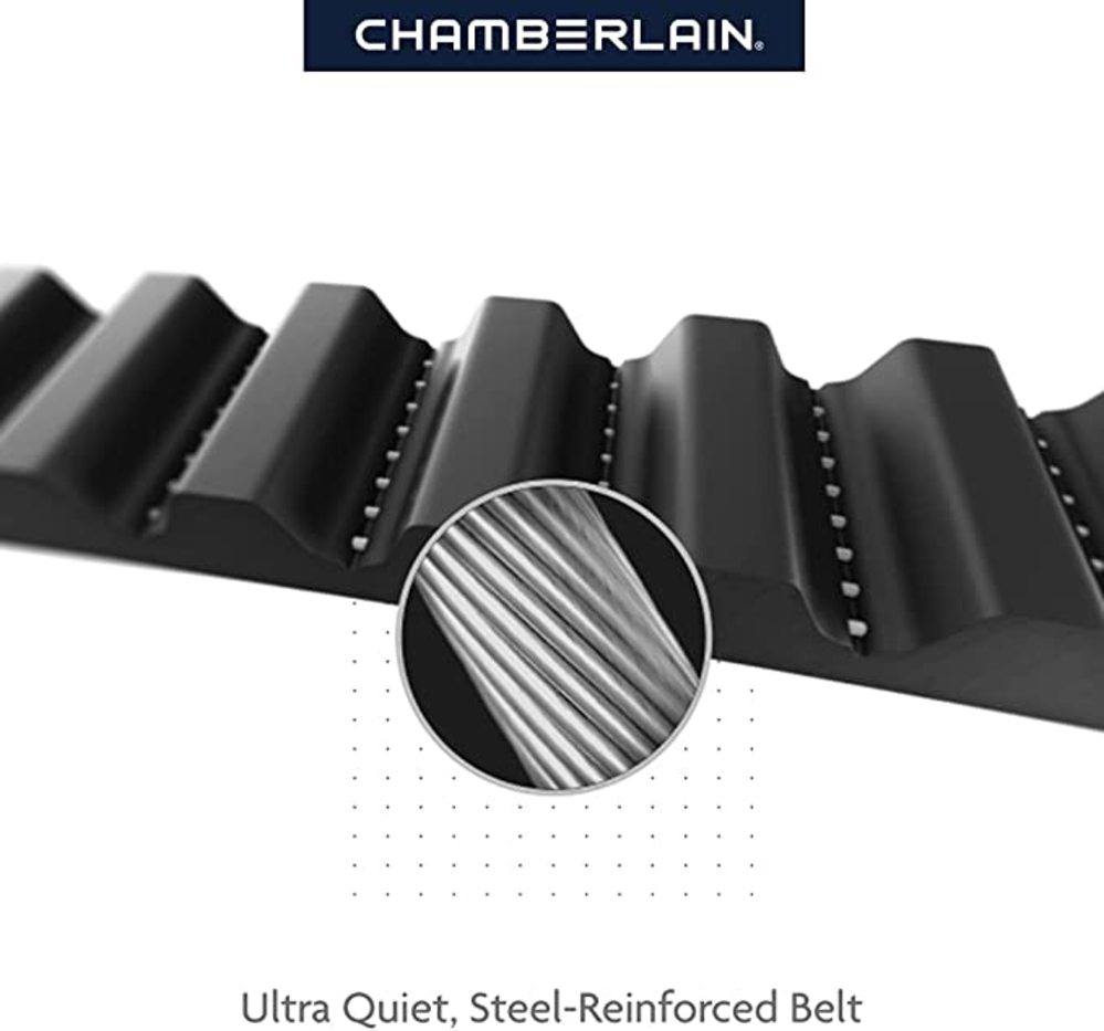 Chamberlain 1 1/4 HP LED Wi Fi Belt Drive Garage Door Opener with Battery Backup - Ascmtools