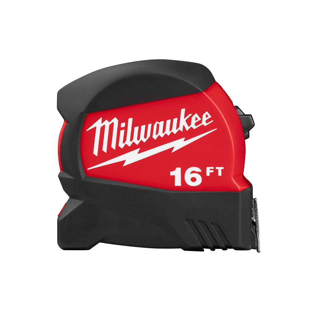 Milwaukee 16Ft Compact Wide Blade Tape Measure - Ascmtools