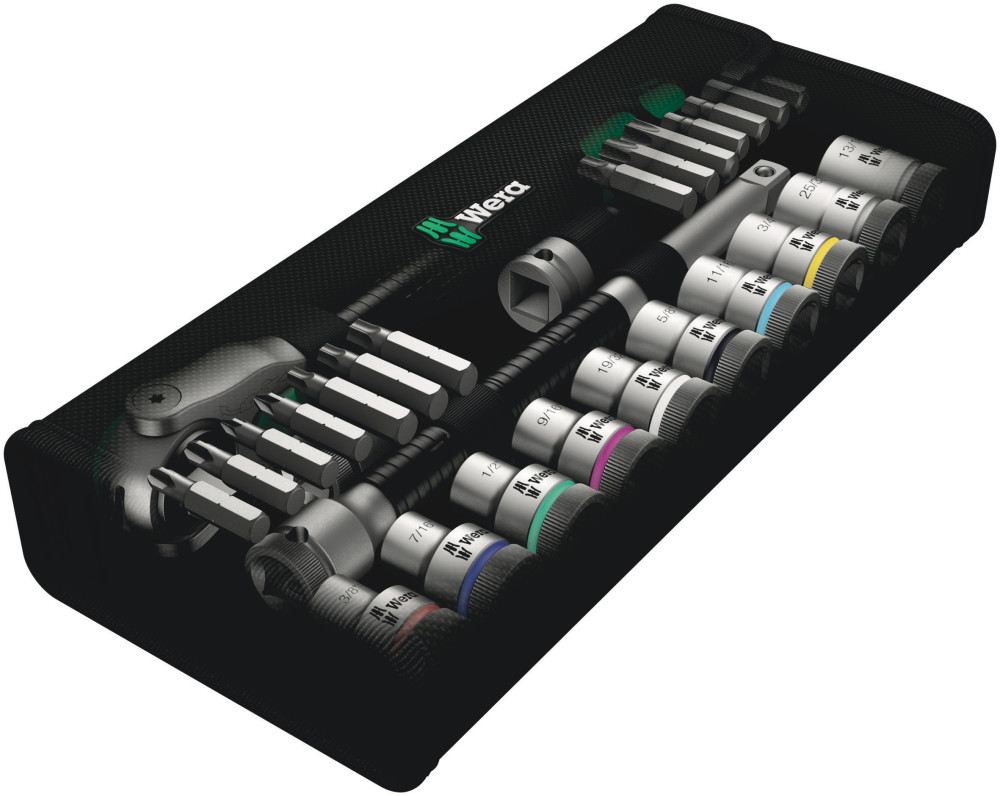 Wera Tools 28pc 1/2″ Drive 8100 SC 9 Zyklop Speed Ratchet Set - Ascmtools