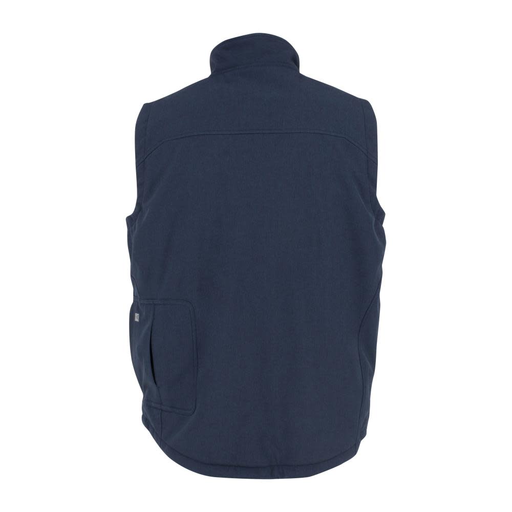DEWALT Mens Heated Kit Soft Shell Vest with Sherpa Lining Navy 3X - Ascmtools