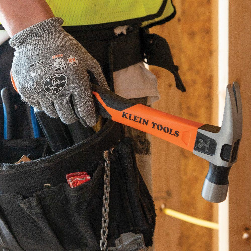 Klein Tools Electricians Hammer Straight Claw 18oz 15″ - Ascmtools