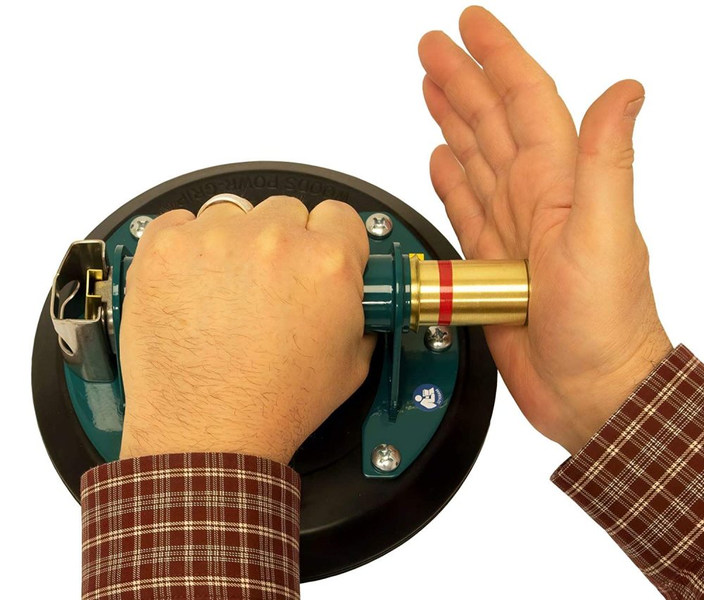 Woods Powr-Grip 8 In. Horizontal Metal Handle Manual Suction Cup Lifter - Ascmtools