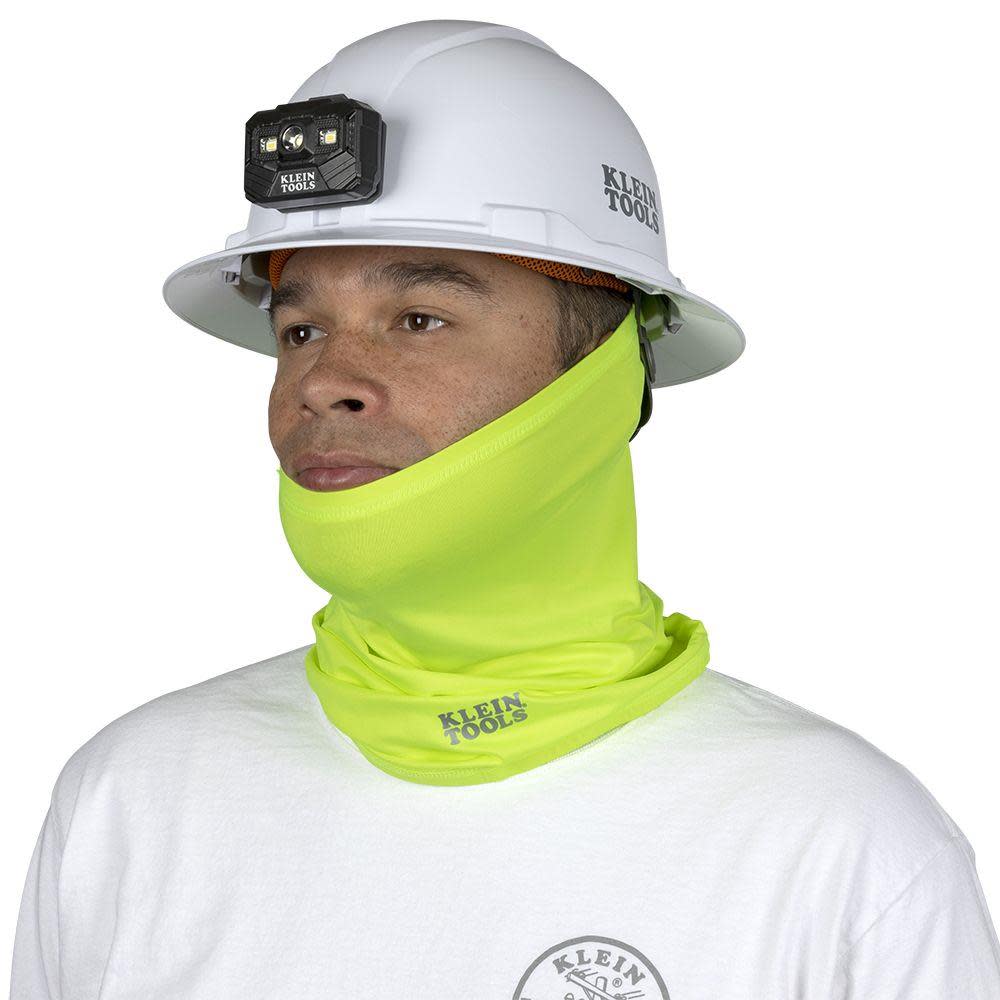 Klein Tools Cooling Neck and Face Band Hi-Viz Yellow - Ascmtools