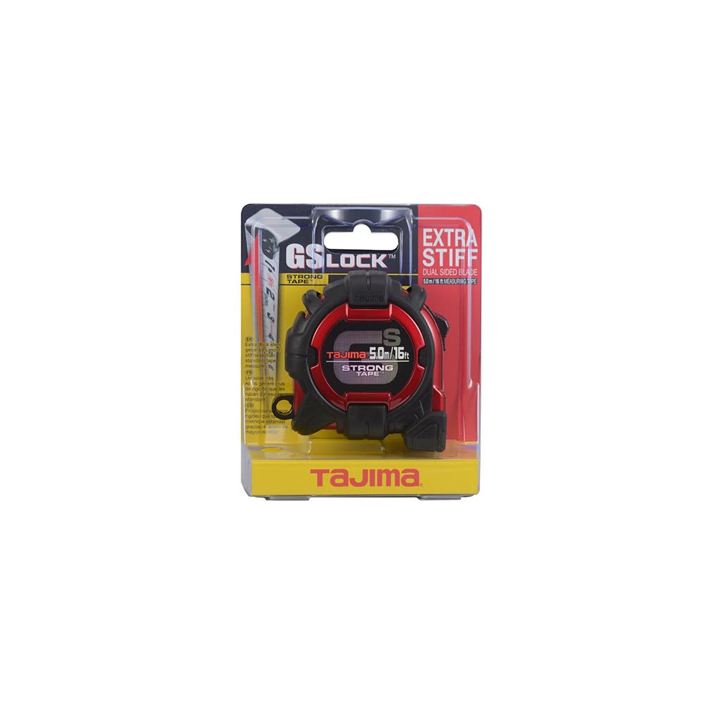 Tajima 16 Ft./5 m x 1 In. Extra Stiff Dual Sided Blade Measure Tape - Ascmtools