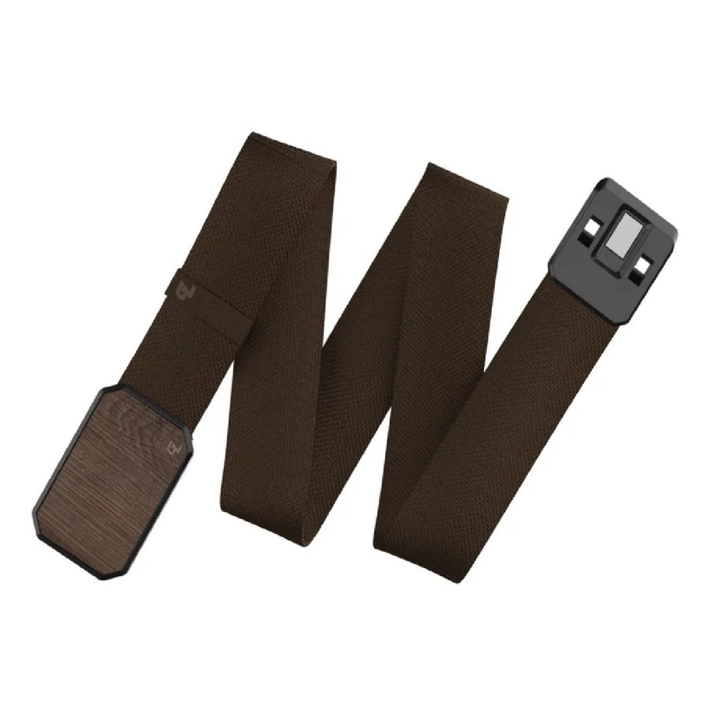 Groove Life Brown Belt with Walnut Magnetic Buckle - Ascmtools