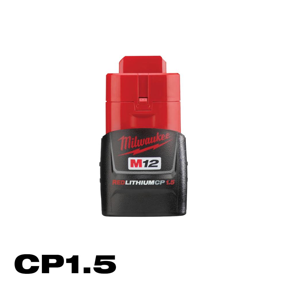 Milwaukee M12 REDLITHIUM Battery Pack 1.5Ah - Ascmtools