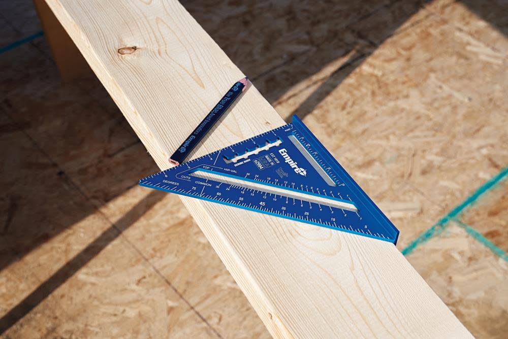 Empire Level 7 in. True Blue Laser Etched Rafter Square - Ascmtools