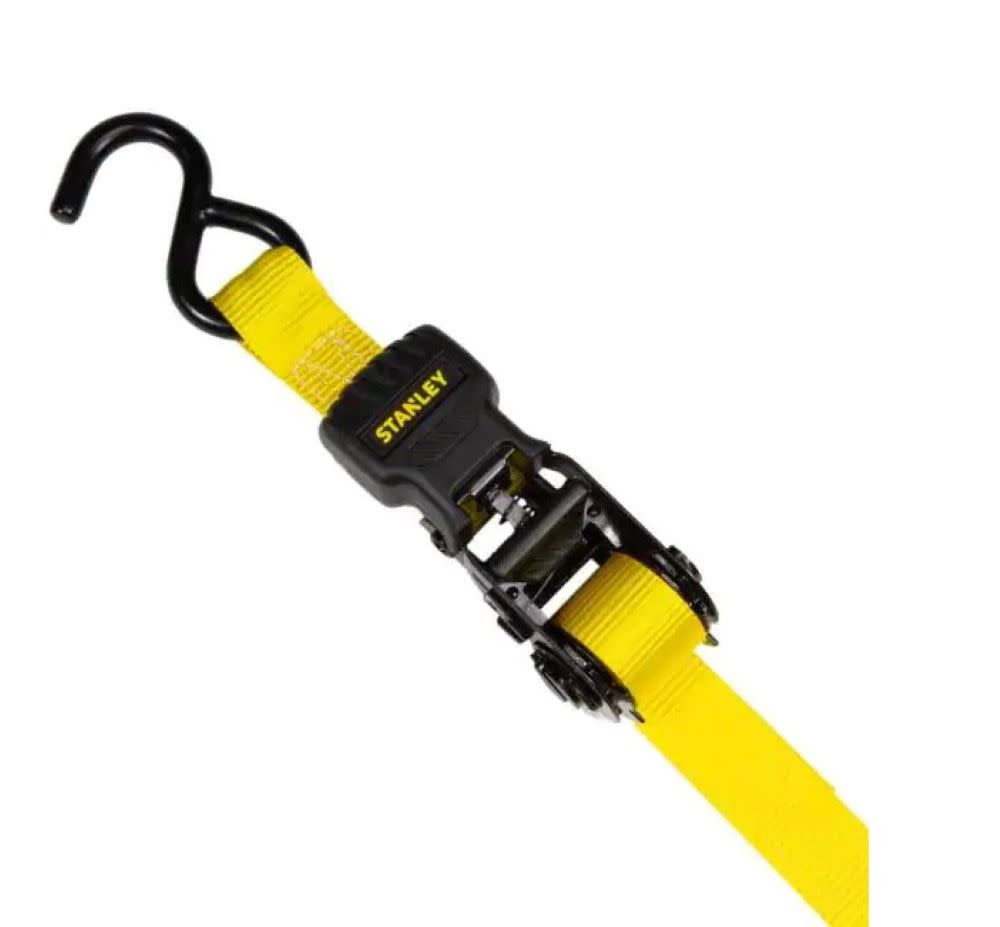 Stanley Ratchet Straps 1″ X 12′ 1500lbs 2pk - Ascmtools