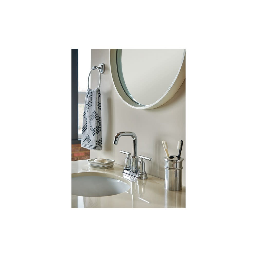 Moen Gibson Bathroom Lavatory Faucet Chrome 2 Handle High Arc - Ascmtools