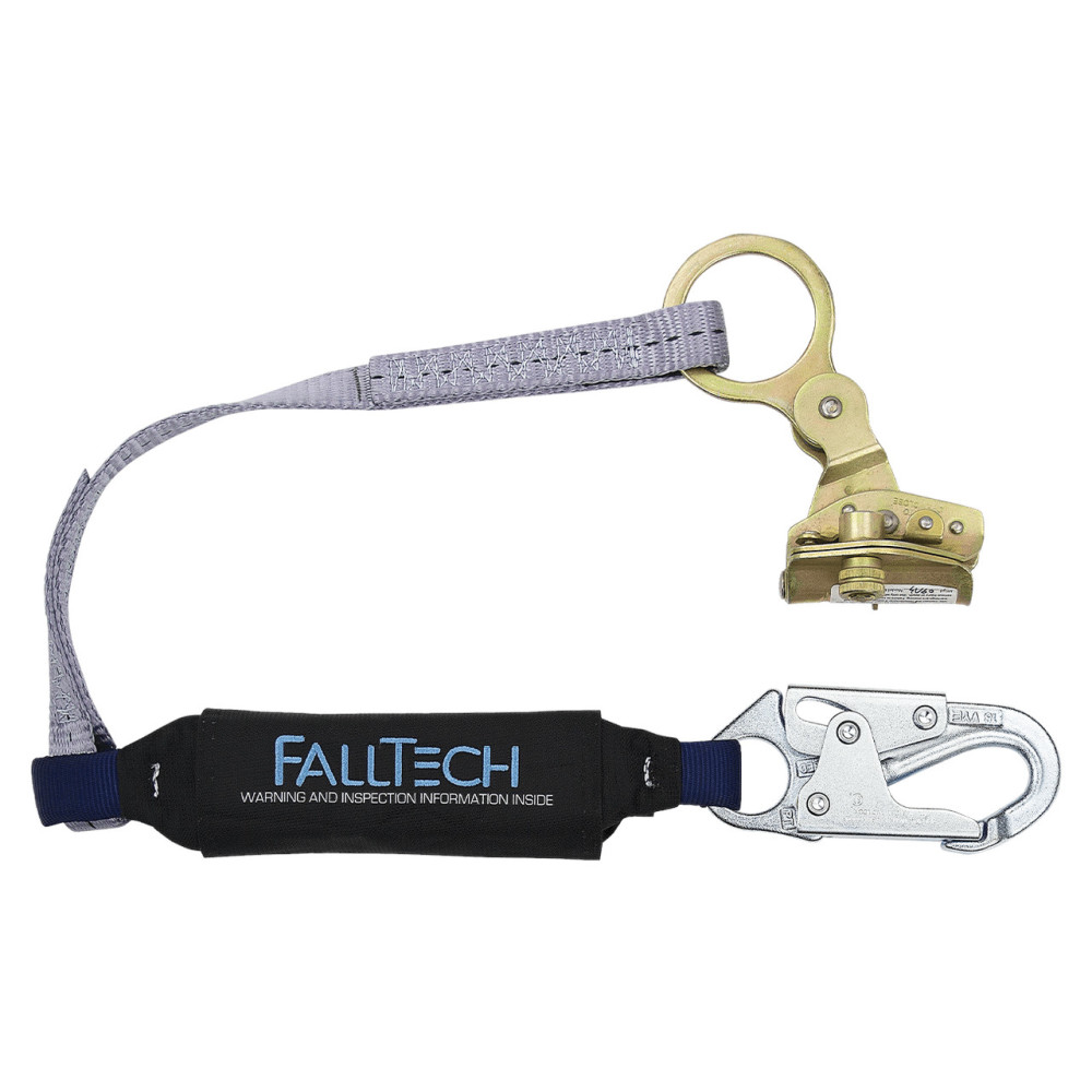 Falltech Hinged Trailing Rope Adjuster with 3′ Lanyard - Ascmtools
