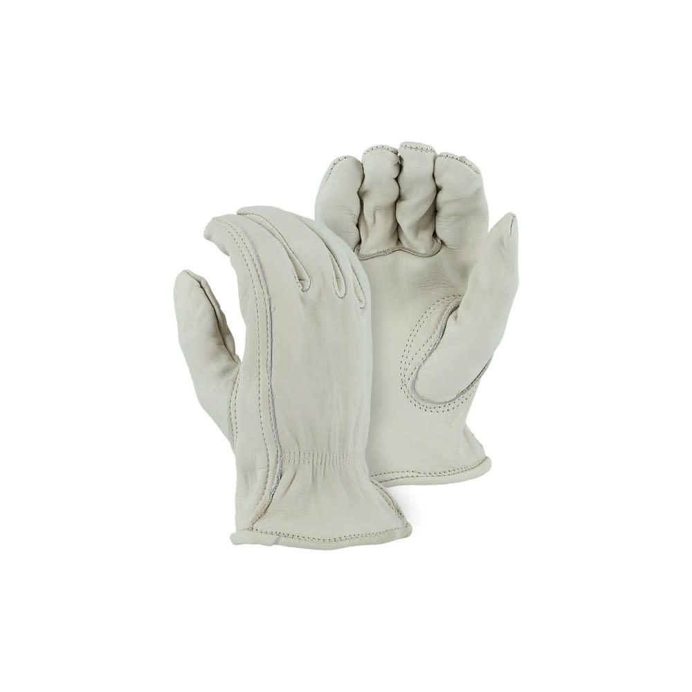 Majestic Glove A Grade Cowhide Drivers Glove Beige 2X - Ascmtools