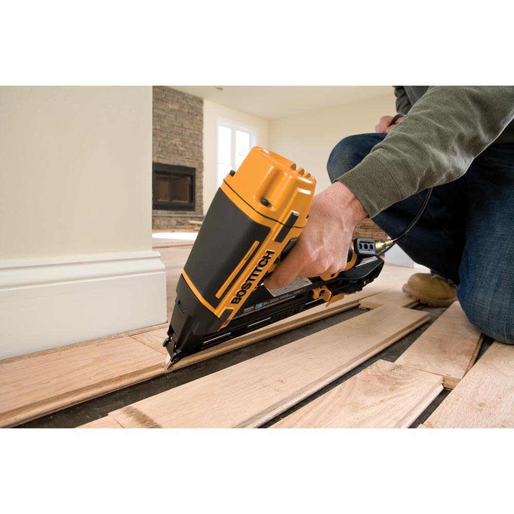 Bostitch 2.5-in x 15-Gauge Clip Head Finishing Pneumatic Nail Gun - Ascmtools