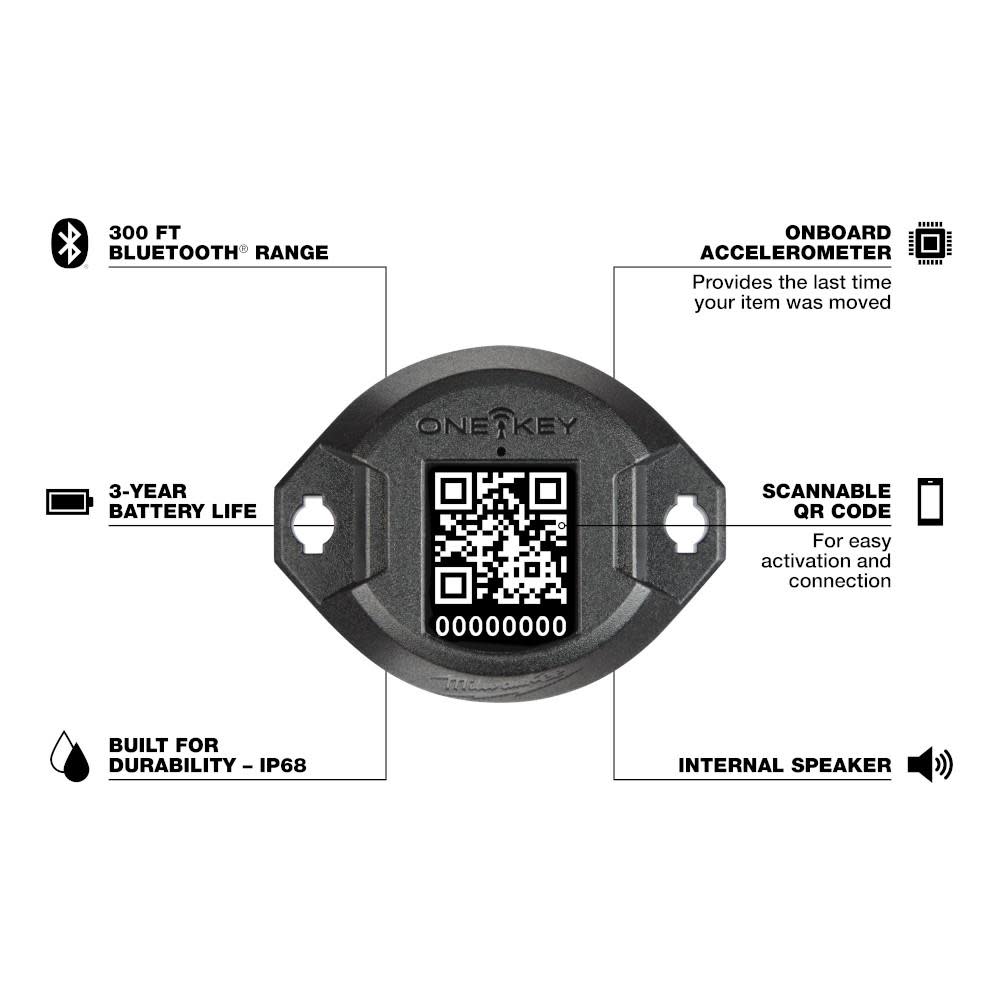 Milwaukee ONE-KEY Bluetooth Tracking Tag - Ascmtools