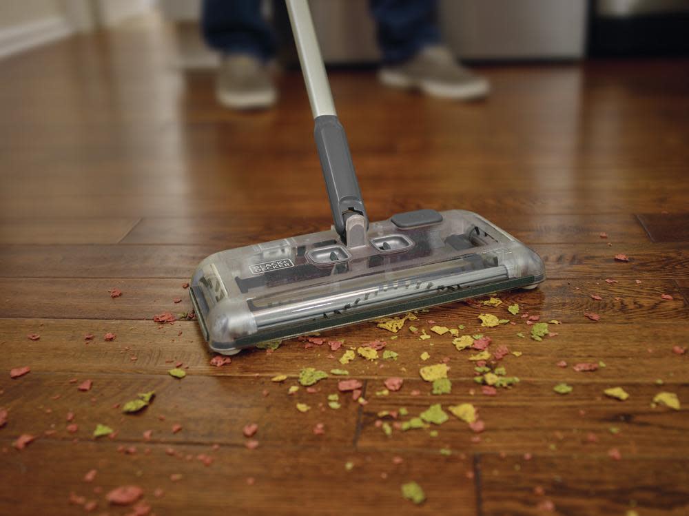 Black and Decker Lithium Floor Sweeper Grey - Ascmtools