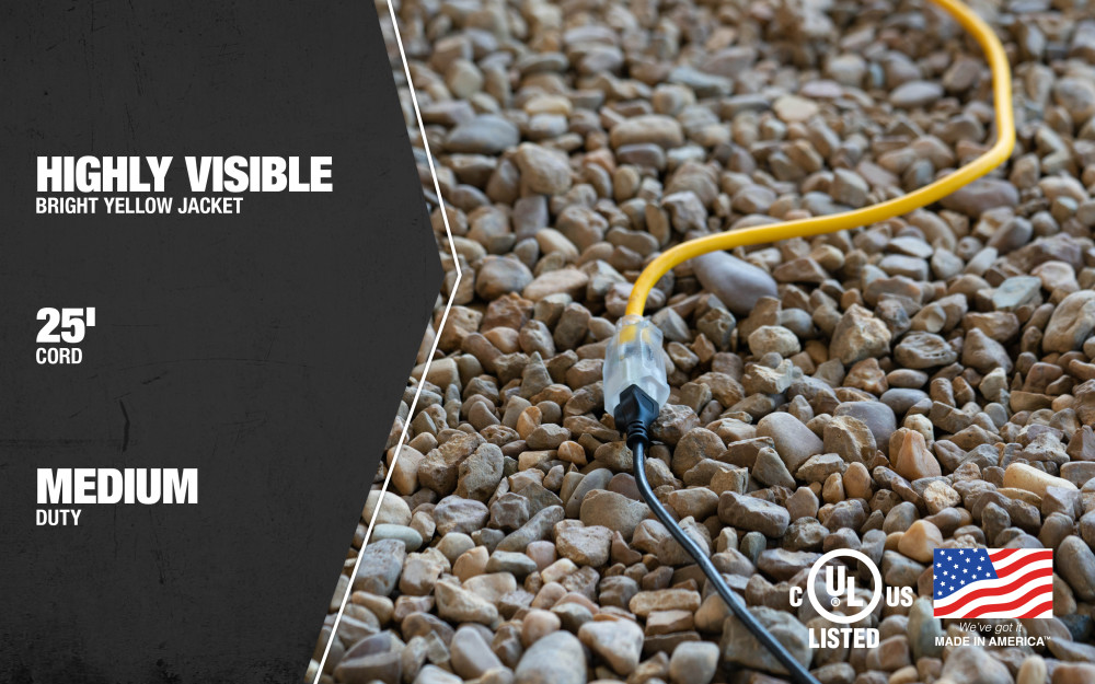 Southwire Cold Weather Extension Cord 12/3 SJEOOW 25′ - Ascmtools