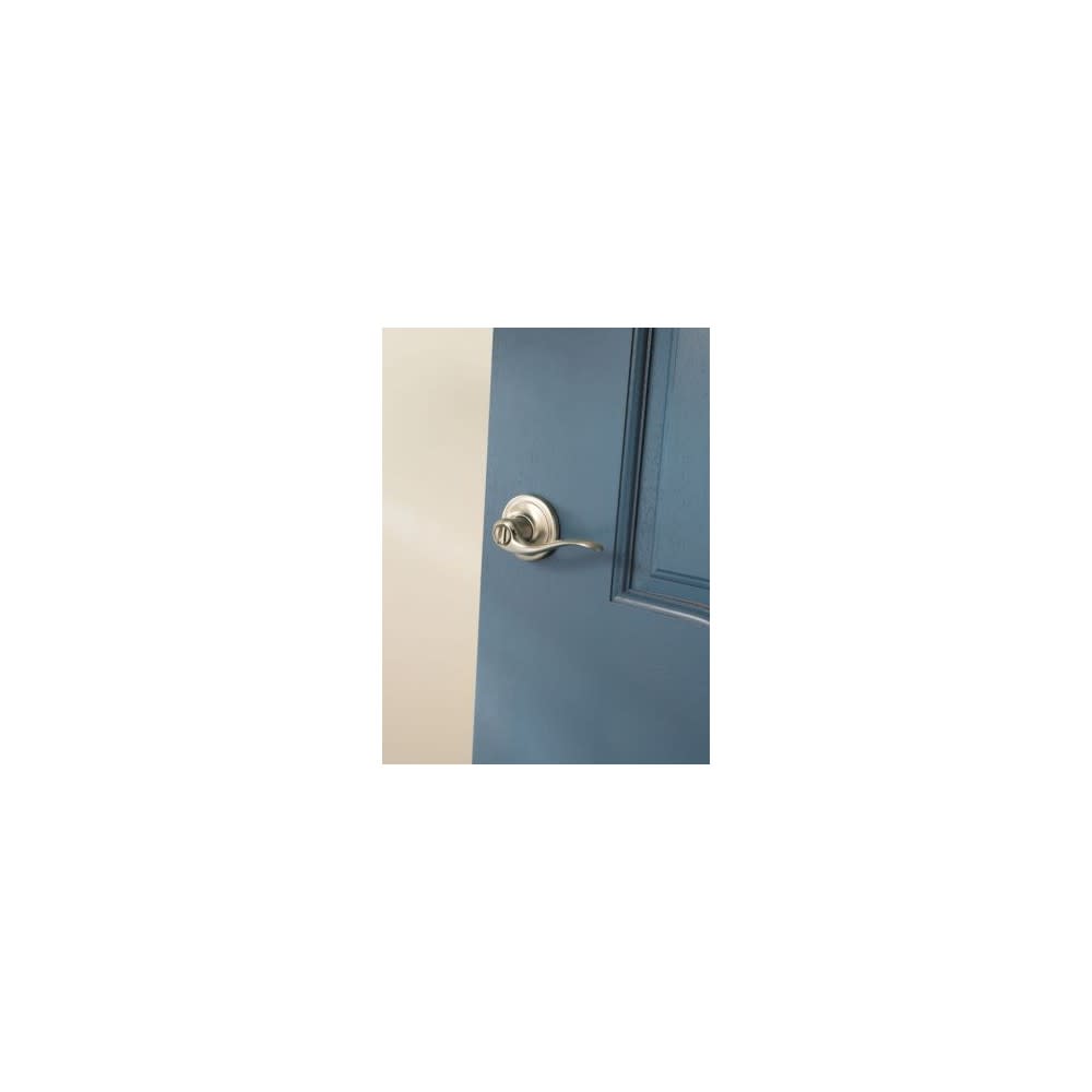 Kwikset Satin Nickel Bed/Bath Tustin Privacy Door Lever - Ascmtools