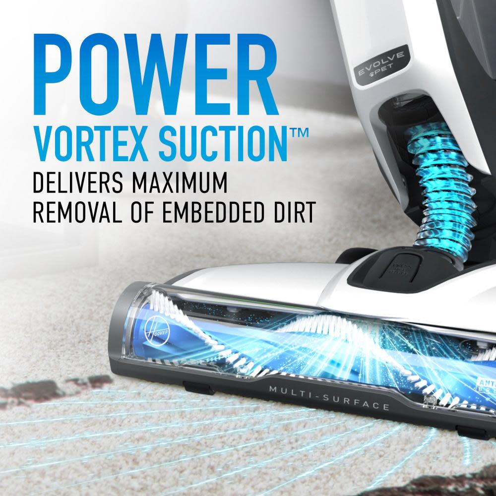Hoover Residential Vacuum ONEPWR Evolve Pet Upright Vacuum Kit & Hand Vacuum Kit Bundle - Ascmtools