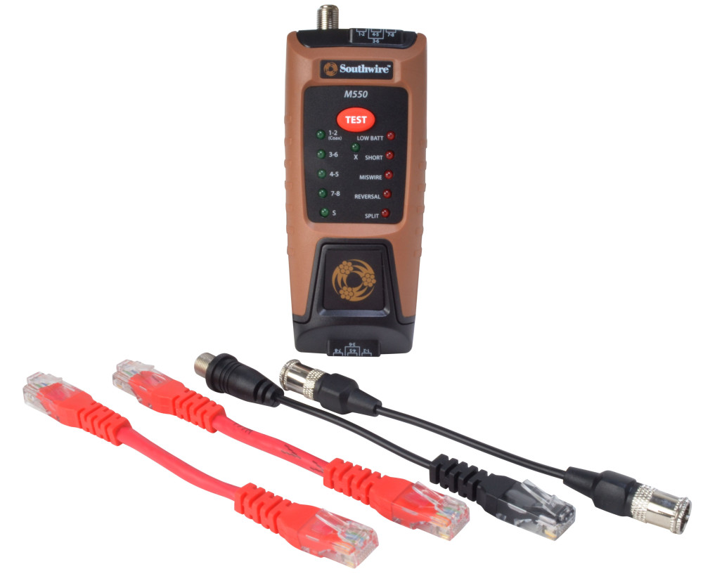 Southwire M550 Continuity Tester for Data & Coax Cables - Ascmtools