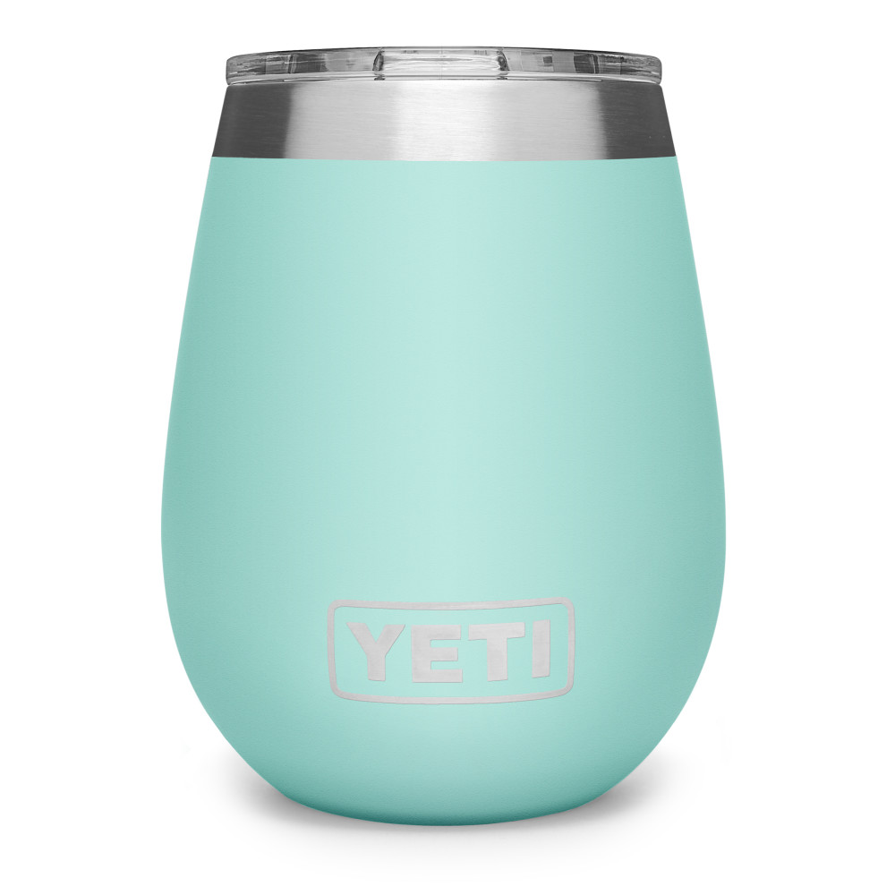 Yeti Rambler Wine Tumbler with MagSlider Lid 10oz Seafoam - Ascmtools