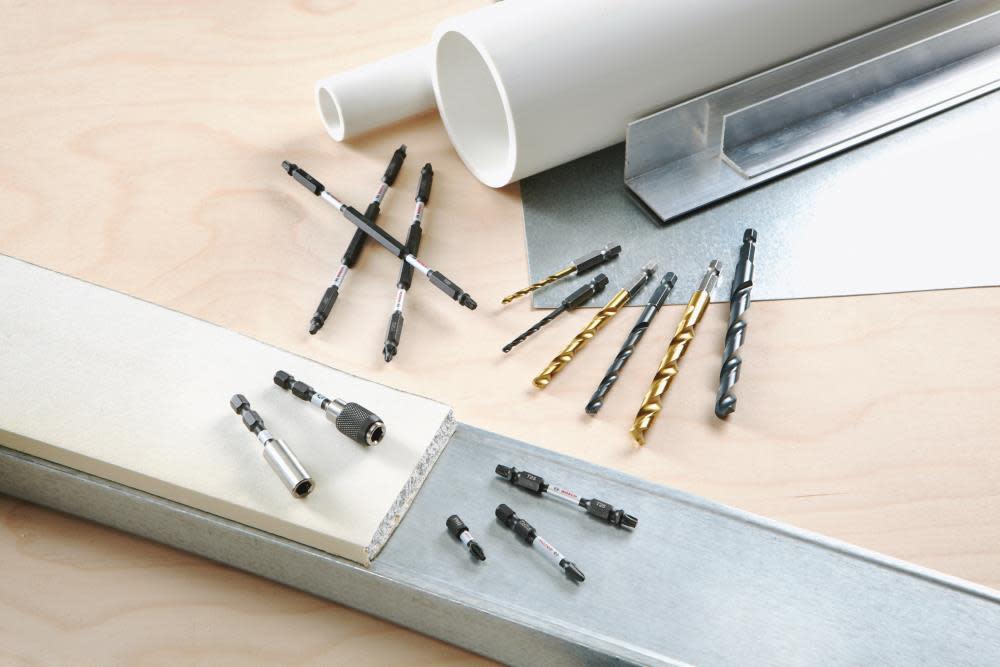 Bosch 8 pc Impact Tough Black Oxide Drill Bits with Clip for Custom Case System - Ascmtools