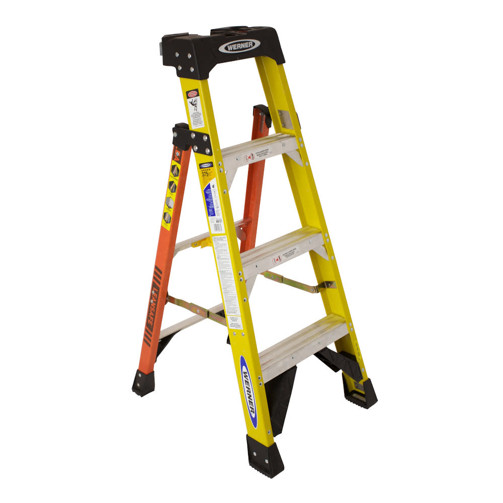 Werner LEANSAFE 4 ft Type IAA Fiberglass Leaning Ladder - Ascmtools