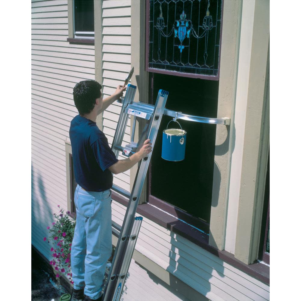 Werner Aluminum Ladder Stabilizer for Extension Ladders. Attaches In Minutes - Ascmtools