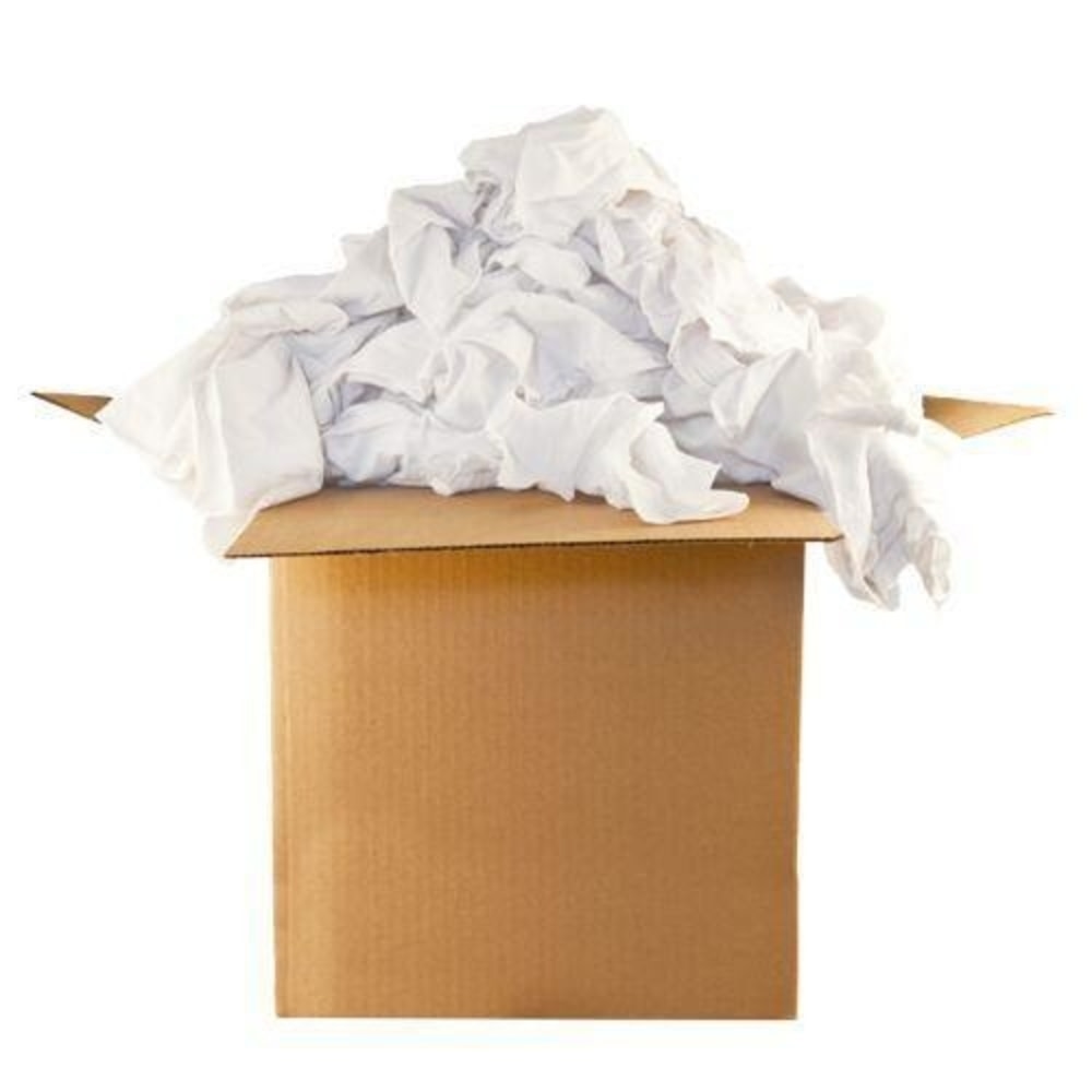 Sooner Industrial Wiping Rags Knit T-Shirt 25lb box - Ascmtools