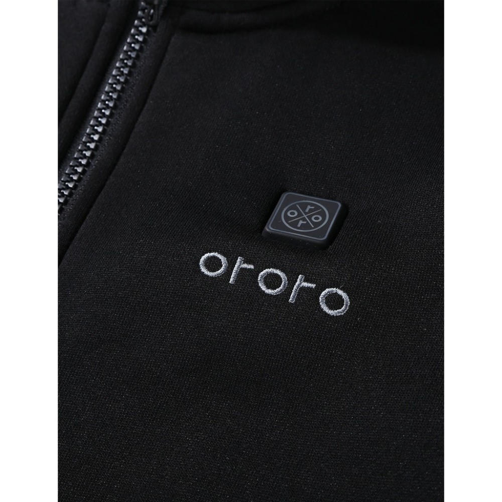 ORORO Mens Black Heated Fleece Jacket Kit Small - Ascmtools